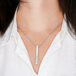 Engraved 4 Sided Stick Necklace - Personalize Yours!