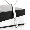 Engraved 4 Sided Stick Necklace - Personalize Yours!