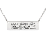 Psalm 43:15 Horizontal Bar Necklace