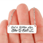 Psalm 43:15 Horizontal Bar Necklace