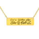 Psalm 43:15 Horizontal Bar Necklace