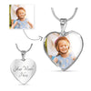 Heart Silver Adjustable Luxury Necklace [Custom Photo] + [Custom Engraving]