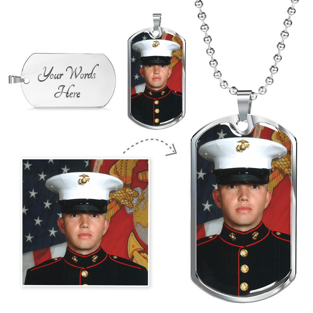 Luxury Military Chain [Custom Photo] + [Custom Engraving]