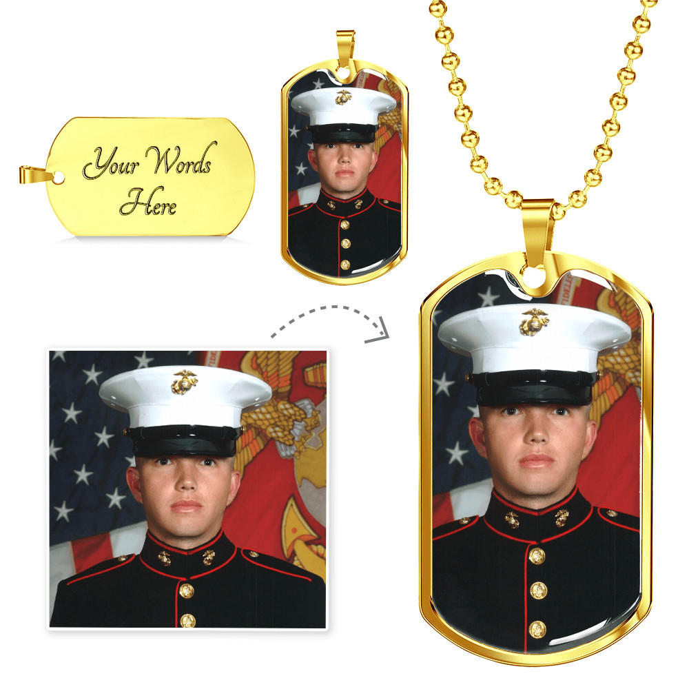 Luxury Military Chain [Custom Photo] + [Custom Engraving]